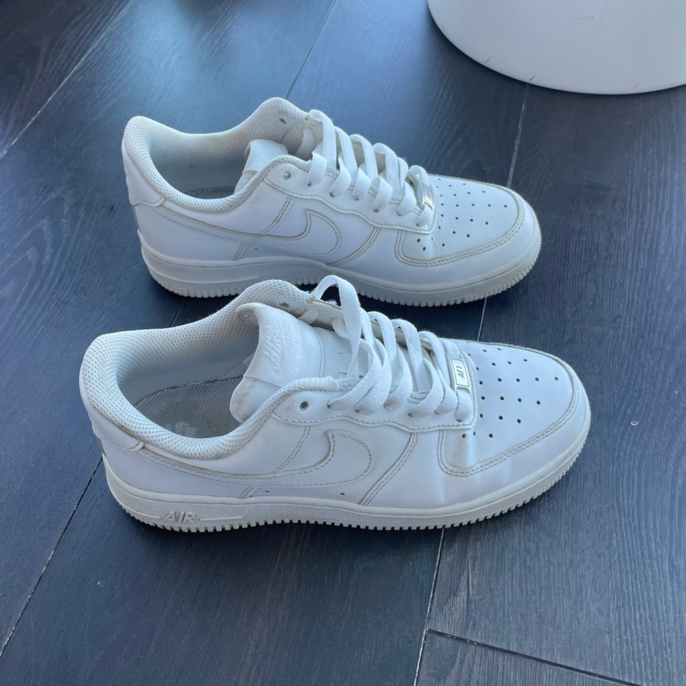 White Nike Air Force 1s